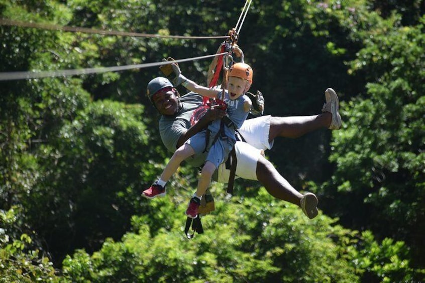 Roatan Shore Excursion: Zip 'n' Dip Canopy Tour