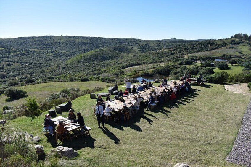 Lunch at the top of the hill