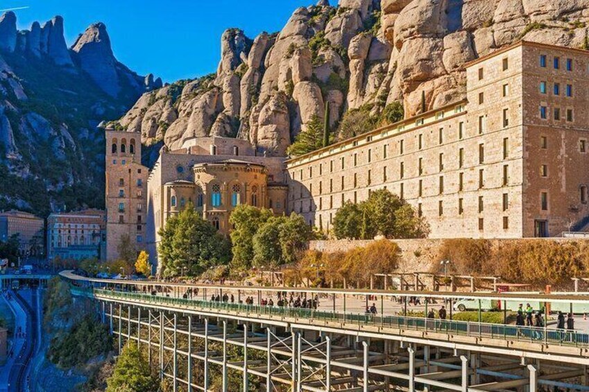 Barcelona and Montserrat: skip-the-lines, small-group, pickup dropoff included