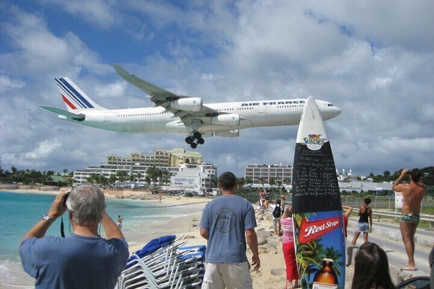 Under the shadow of an A340