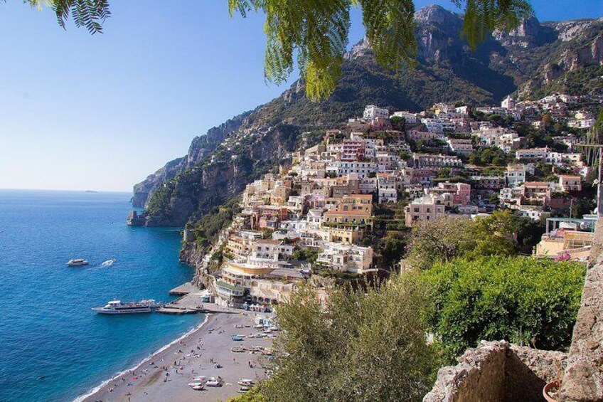 View of the Amalfi coast