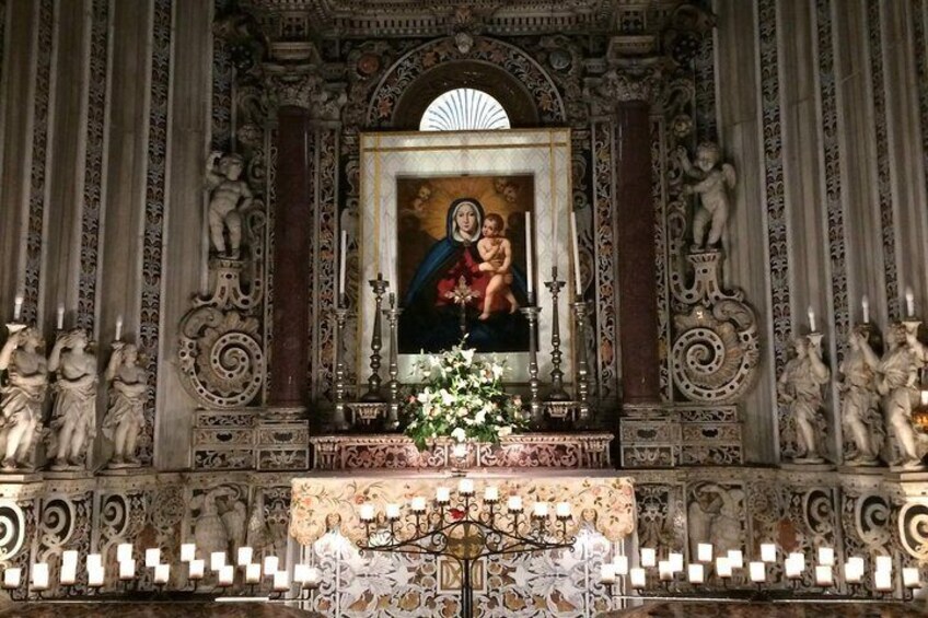 Monreale duomo inside view