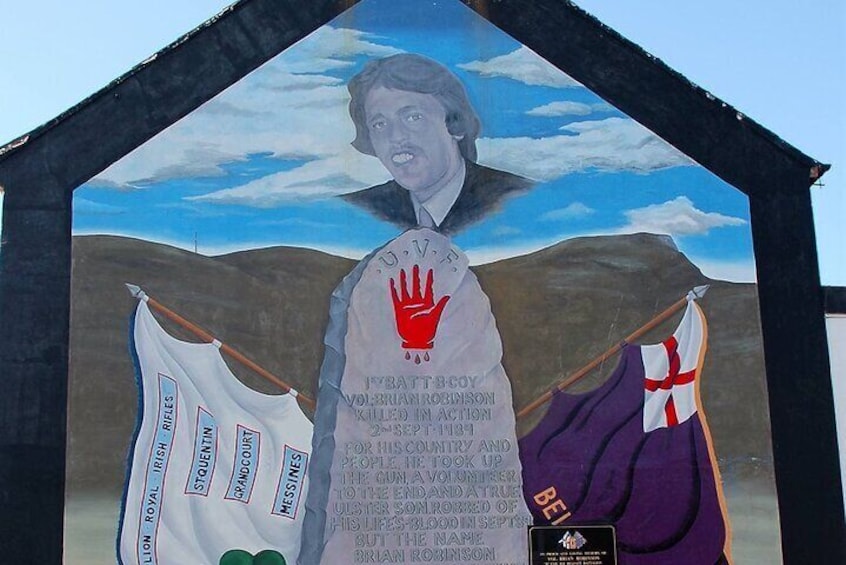 Shankill road UVF mural