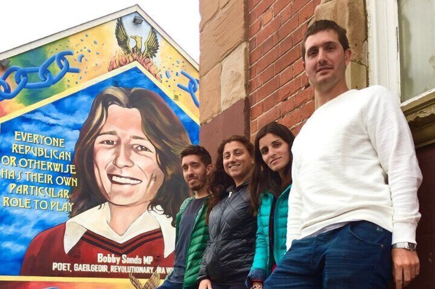 Bobby Sands MP mural falls road