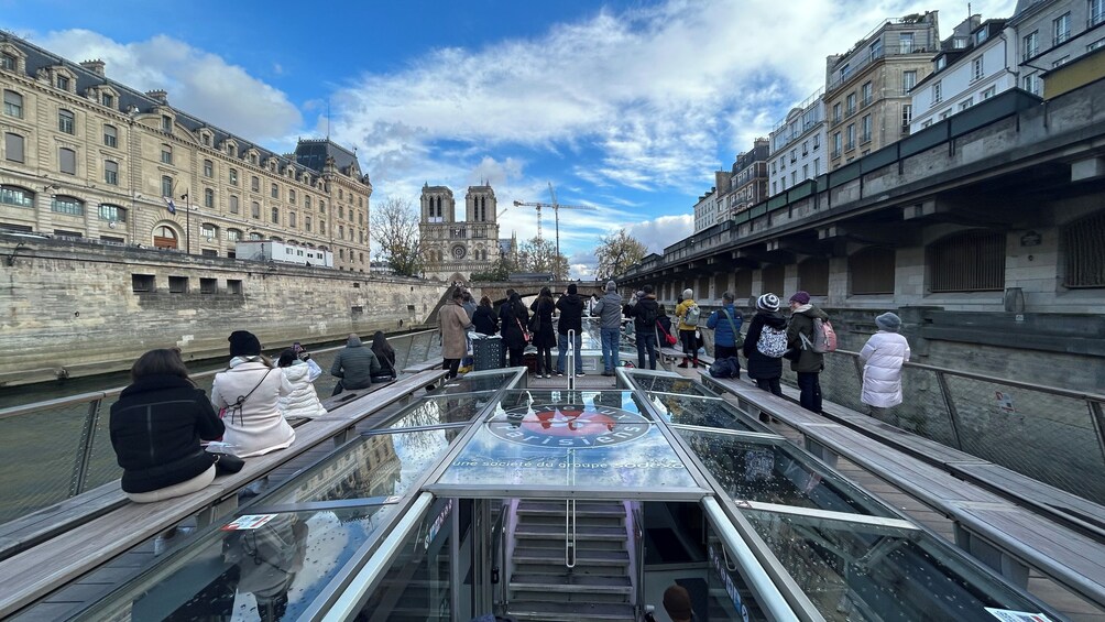 Bateaux Parisiens Seine Sightseeing Cruise starting at the Eiffel Tower