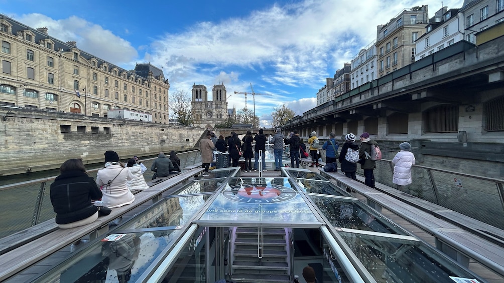 Bateaux Parisiens Seine Sightseeing Cruise starting at the Eiffel Tower
