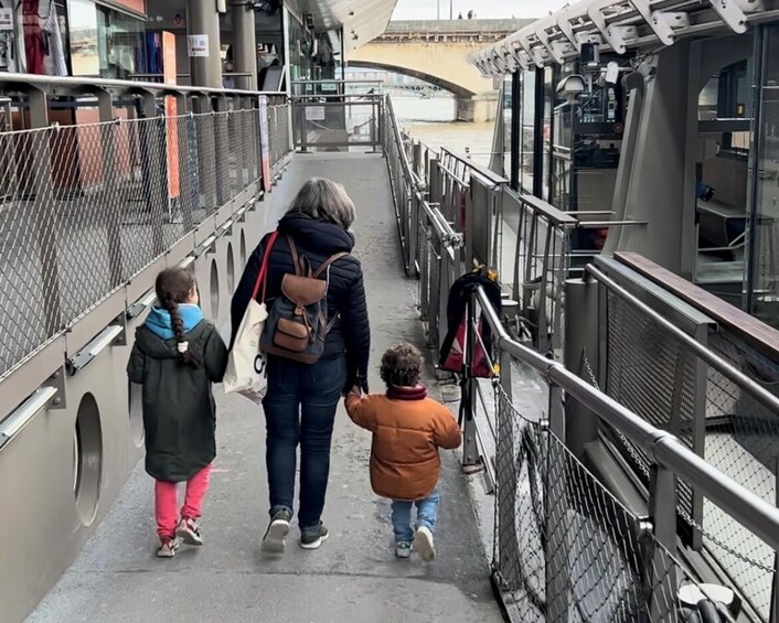 Bateaux Parisiens Seine Sightseeing Cruise starting at the Eiffel Tower