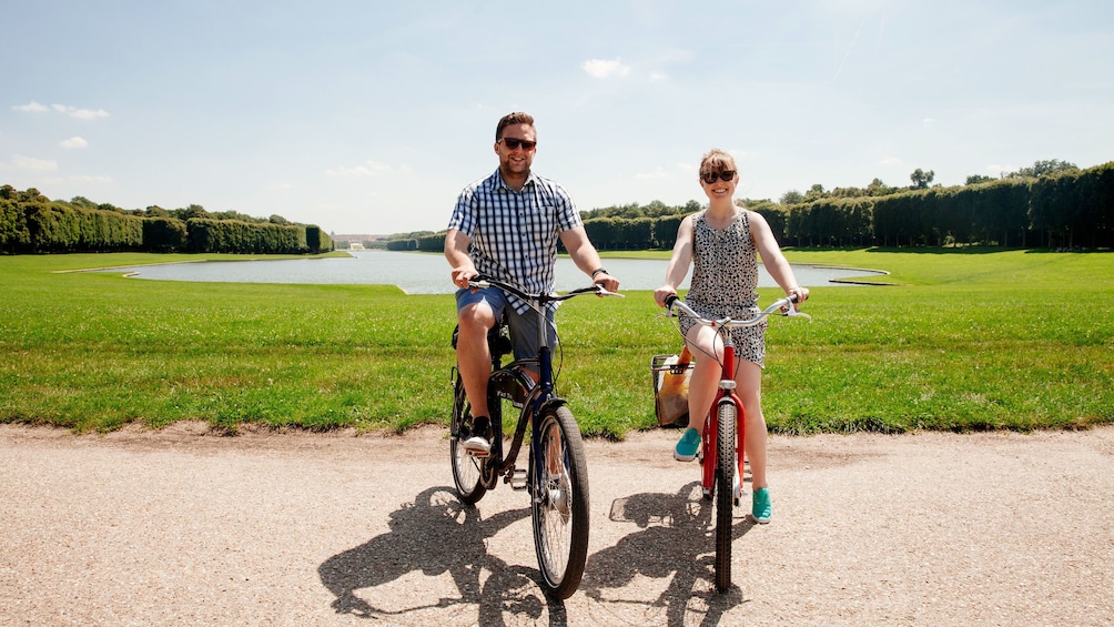 Biking around Versailles.