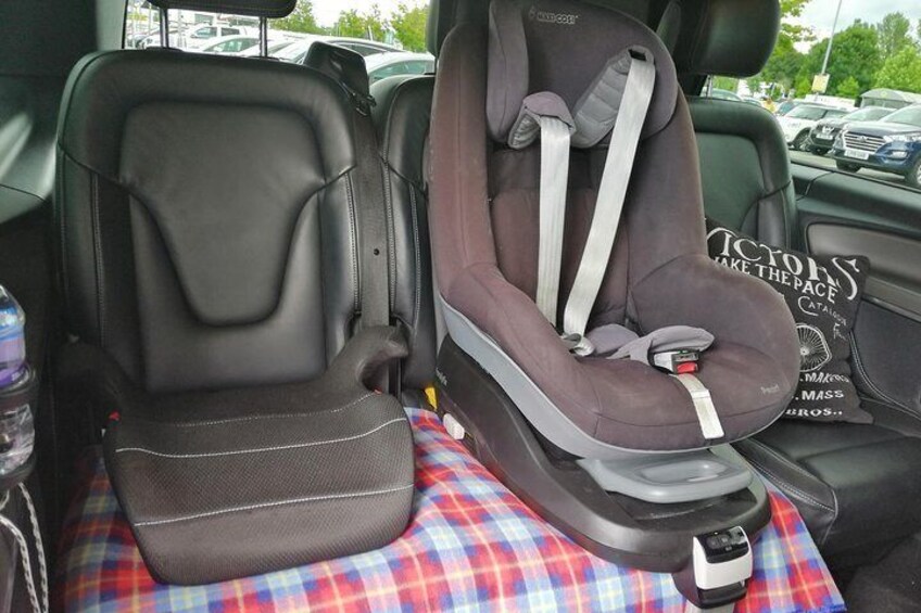 Child seats with iso fix