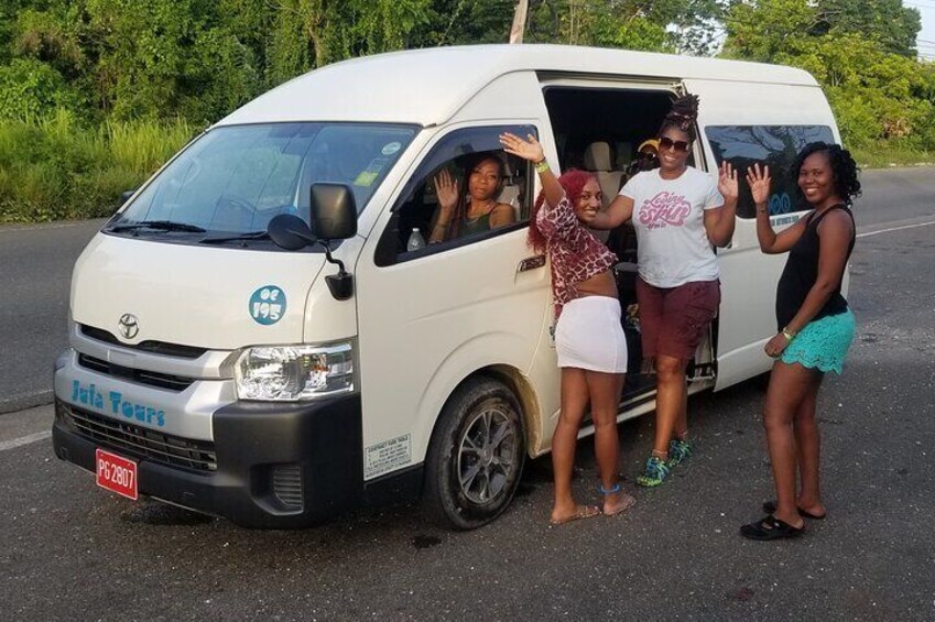 Private van for the perfect girls trip.