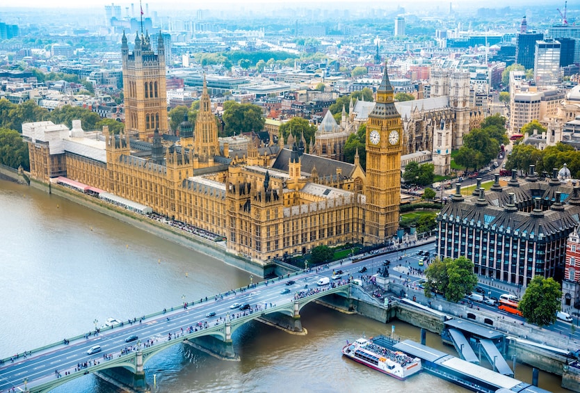 Show item 5 of 10. London Tour via Eurostar with Hop-On Hop-Off & River Cruise