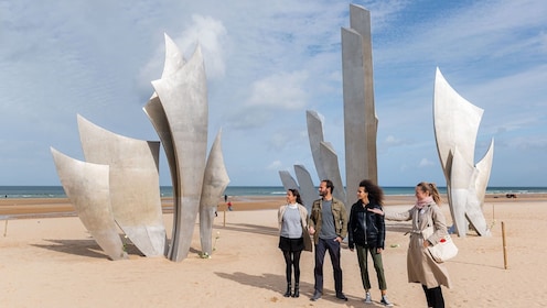 Visite des plages du débarquement de Normandie et du cimetière américain av...