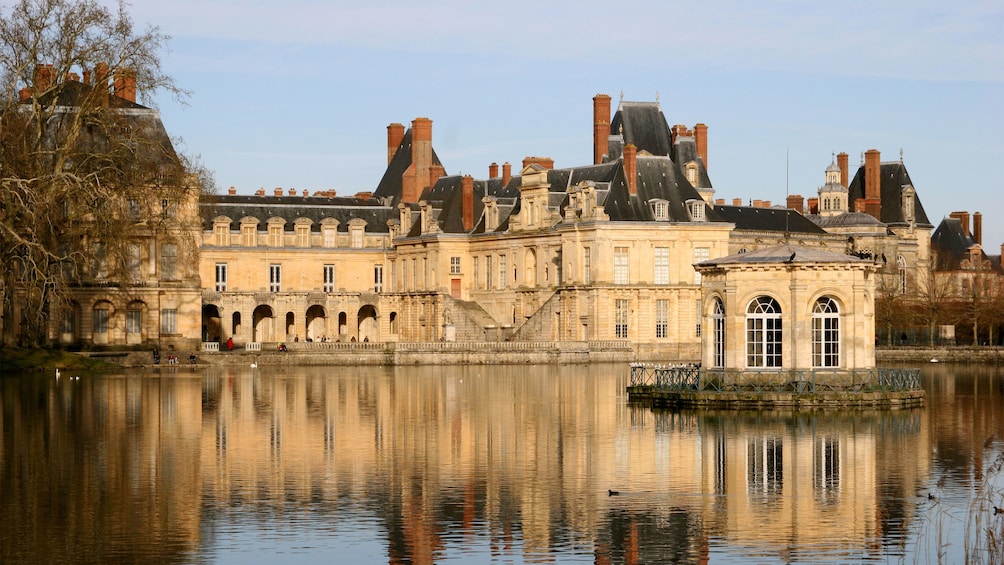 View of chateau Fontainebleau.