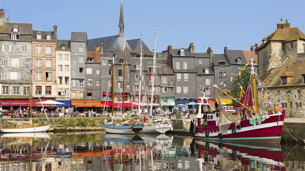 Show item 2 of 10. Boats docked in a bay at St. Malo