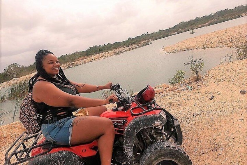 Progreso Misnebalam Ghost Town ATV excursion and Break at Silcer Beach Club