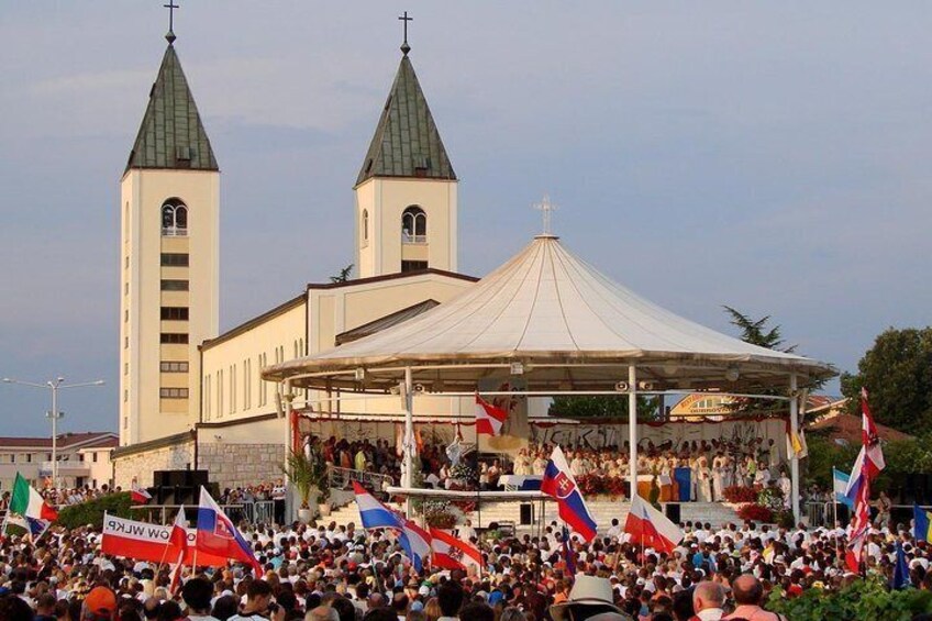 Medjugorje Private Tour from Dubrovnik with visiting Apparition Hill