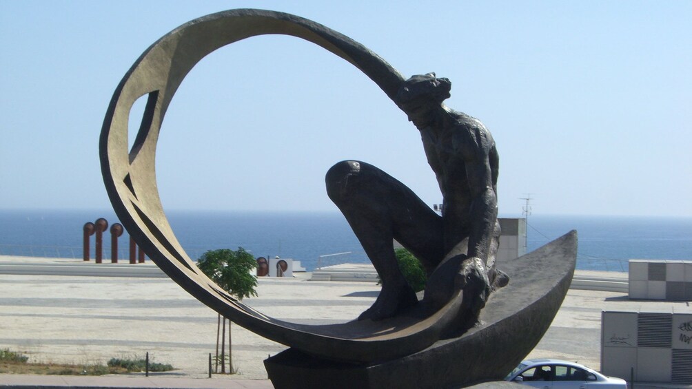 Large sculpture near the coast in Albufeira