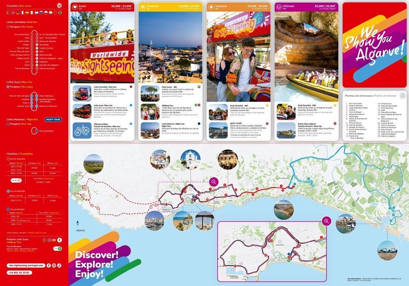 City Sightseeing Albufeira Hop-On Hop-Off Bus Tour & Optional Extras