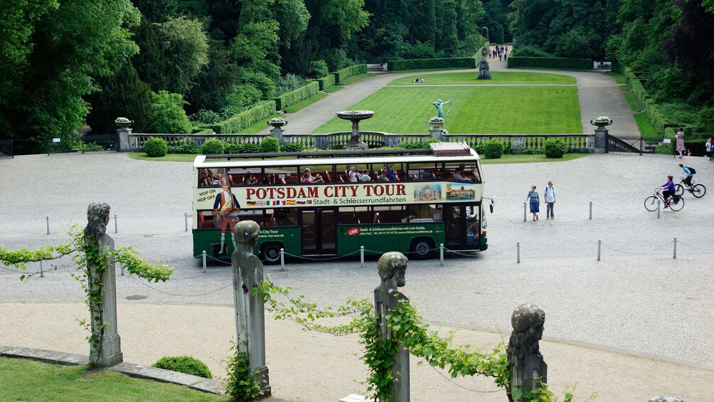 Enjoy scenic views of Potsdam atop a double decker tour bus