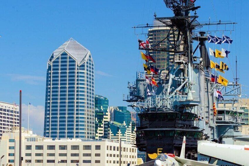 San Diego marina boardwalk.