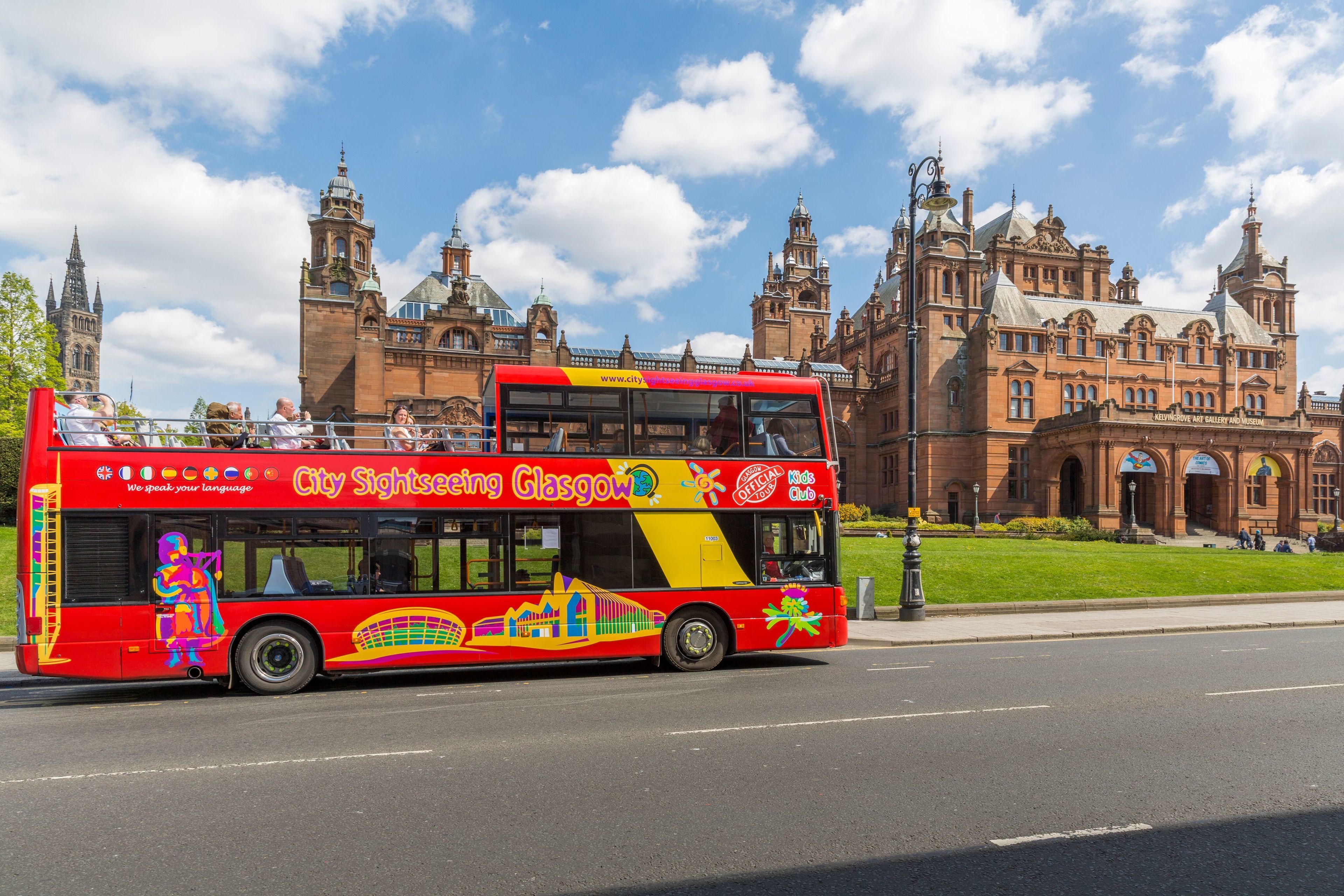 glasgow open top bus tour map