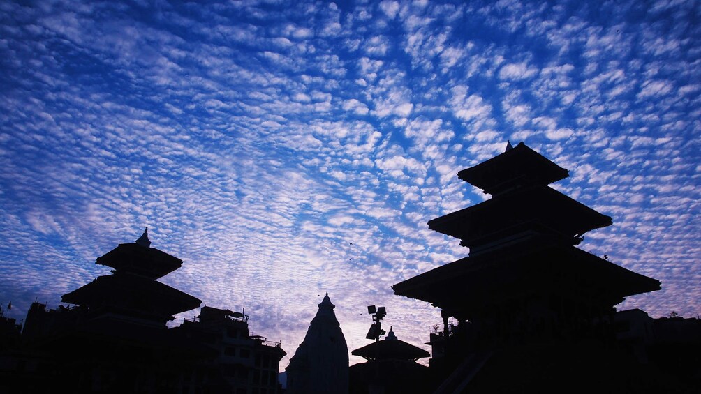 Night view of the Durbar Square in Kathmandu