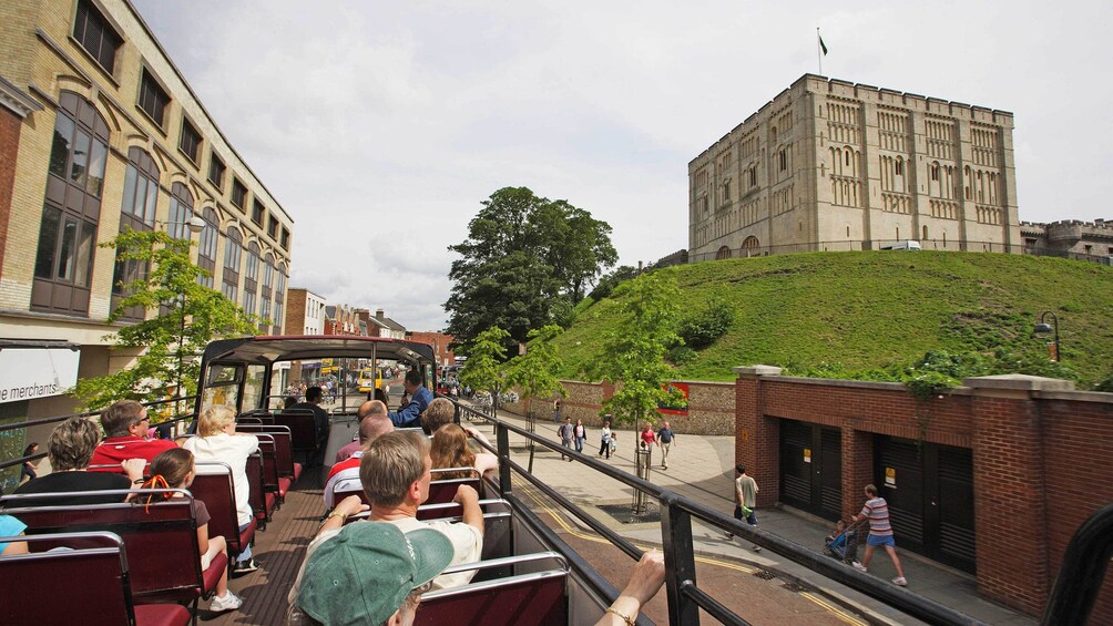 Experience unique views of Norwich atop a double decker tour bus