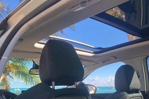North of Basse terre in a Private luxury SUV