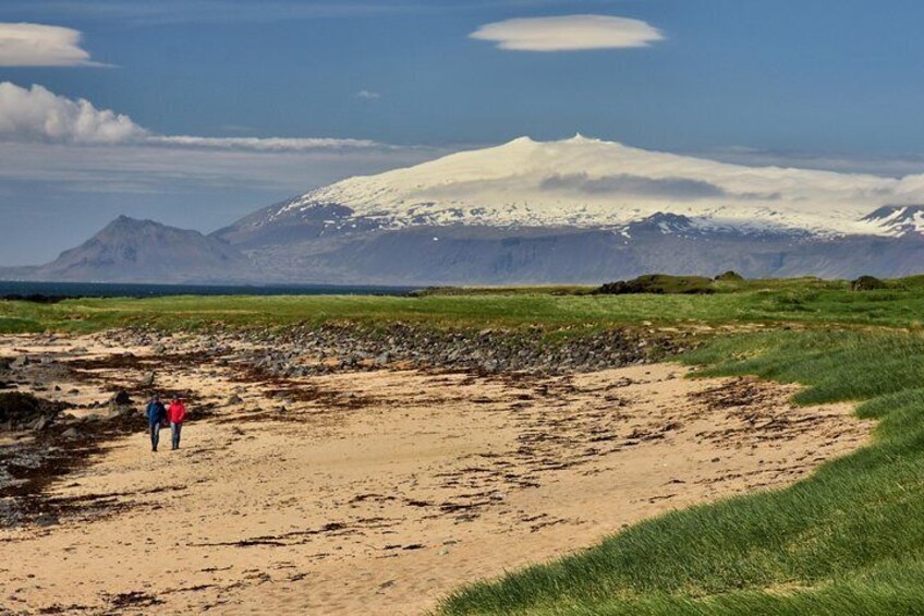 Snaefellsjokull volcano glacier