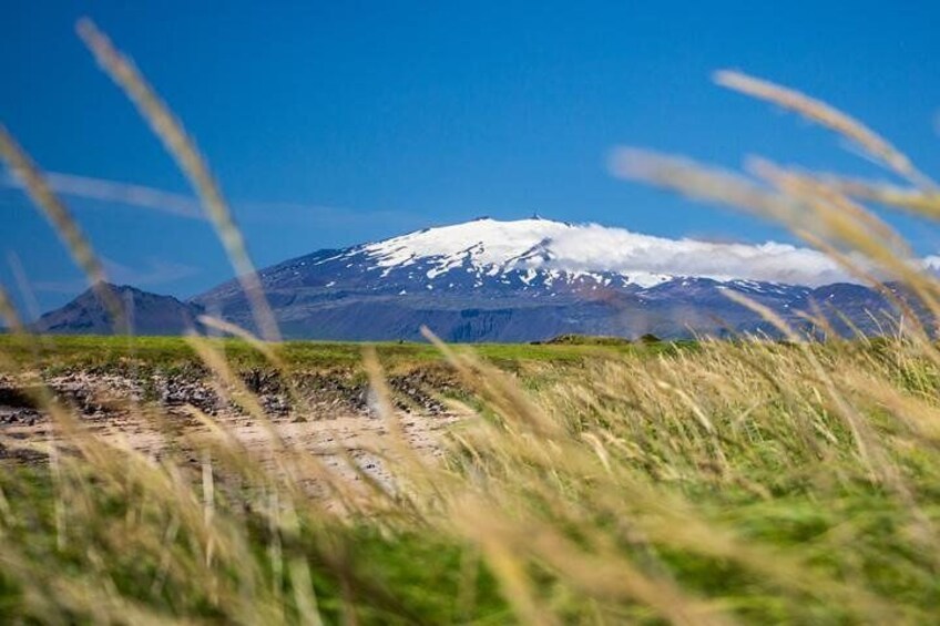 Snaefellsjokull volcano glacier