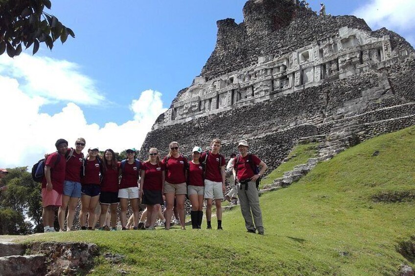 The east frieze on El Castillo