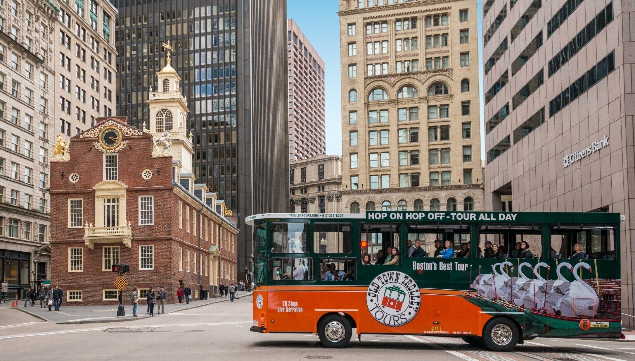 Boston Old Town Trolley Hop-on Hop-Off City Tour