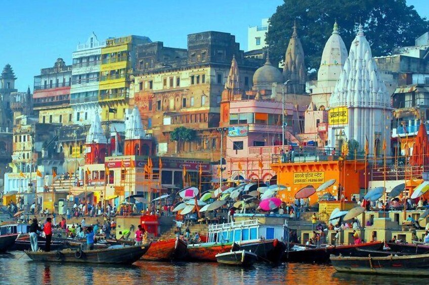 Private Holi Tour of Varanasi includes Boat ride,Guide and Breakfast.