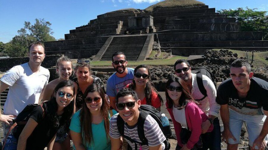 Happy Tourist in Tazumal