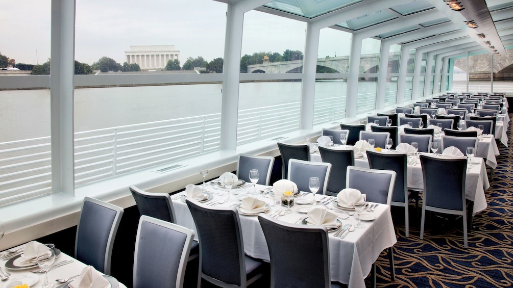 Having brunch aboard the Odyssey of Washington cruise ship in Washington DC