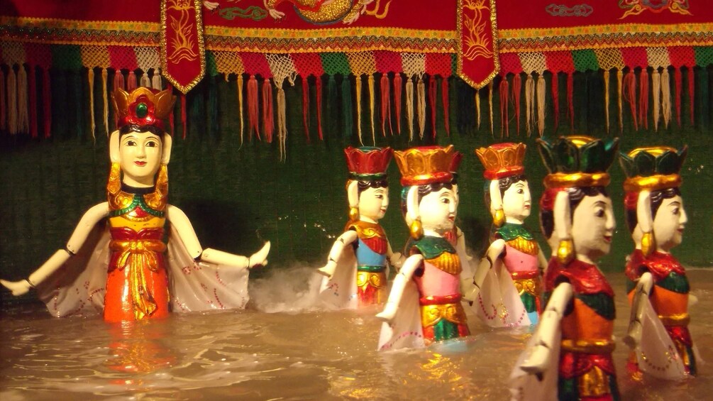 the water puppet show in Vietnam