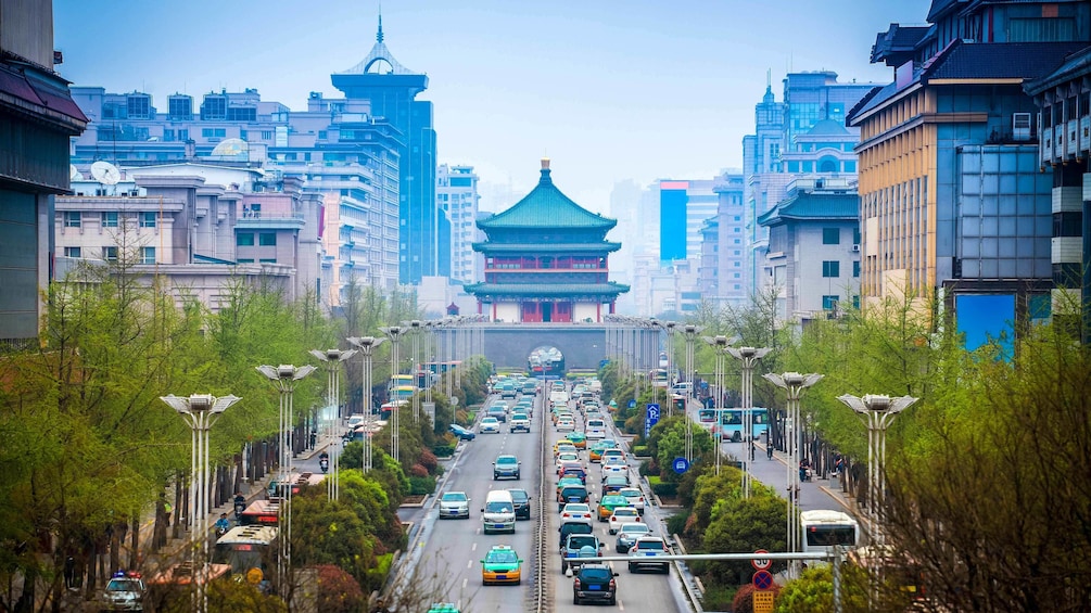 city view in Xian