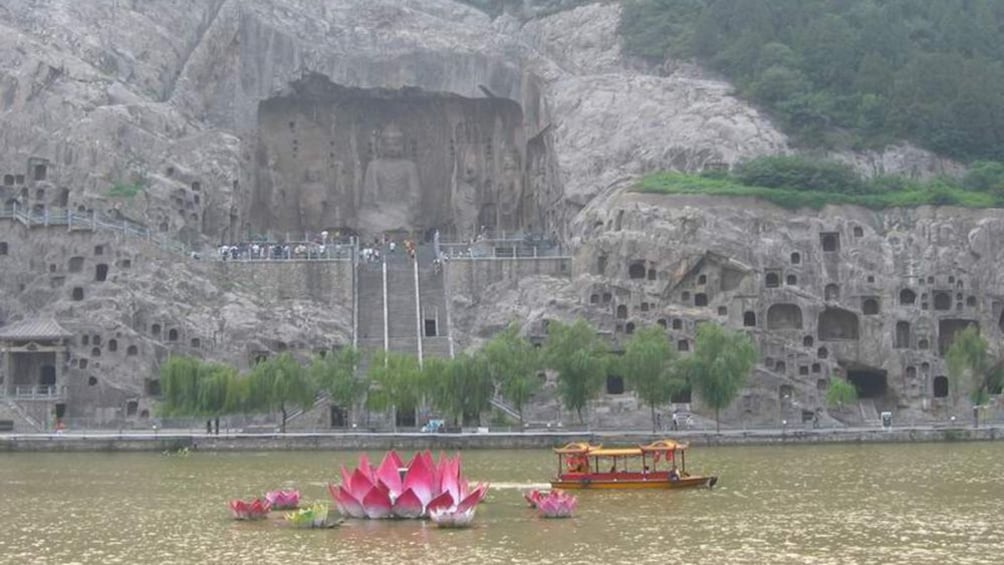 carved cliffs in xian