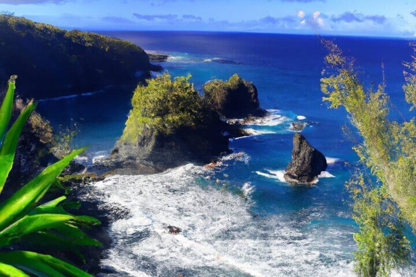 Small-Group Road to Hana Full Circle in Mercedes Van-Breakfast & Lunch included
