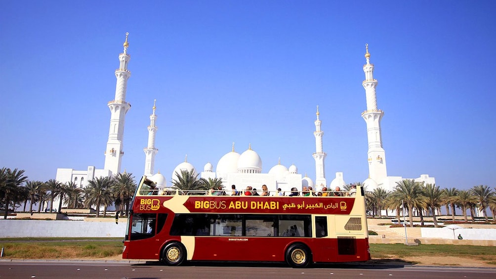 open air tour bus in Abu Dhabi