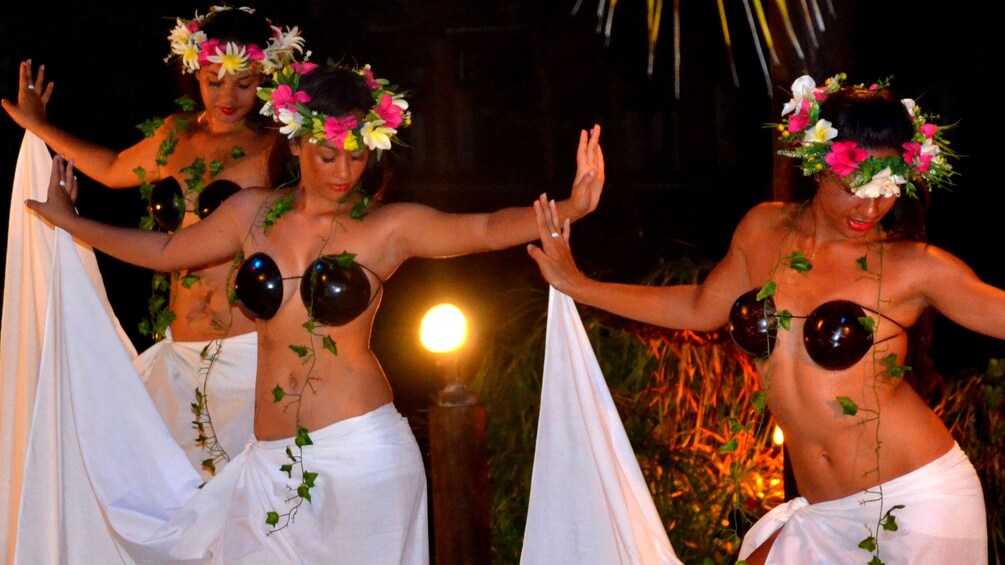Show item 5 of 5. dancers in show in Cook Islands