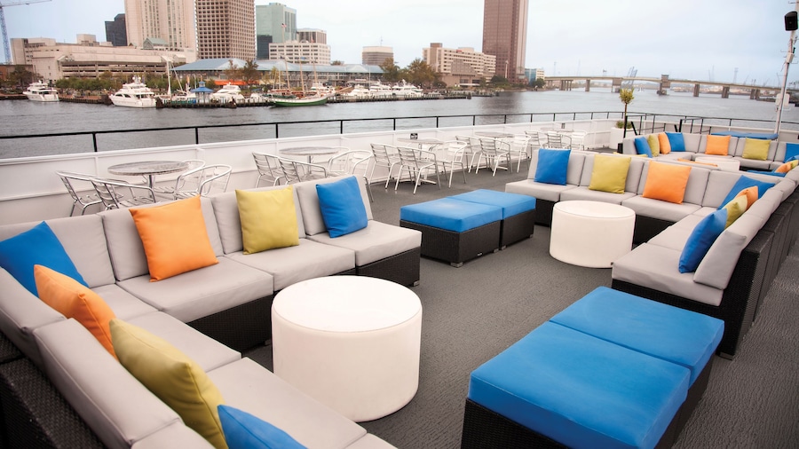 Deck area aboard the Spirit of Norfolk Dinner Cruise in Virginia