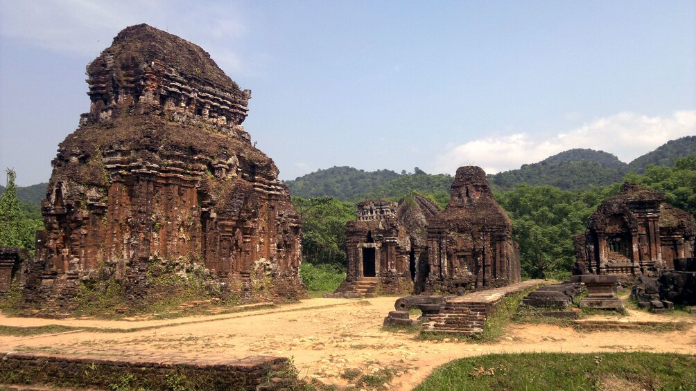 Land view of the My Son ruins in Vietnam