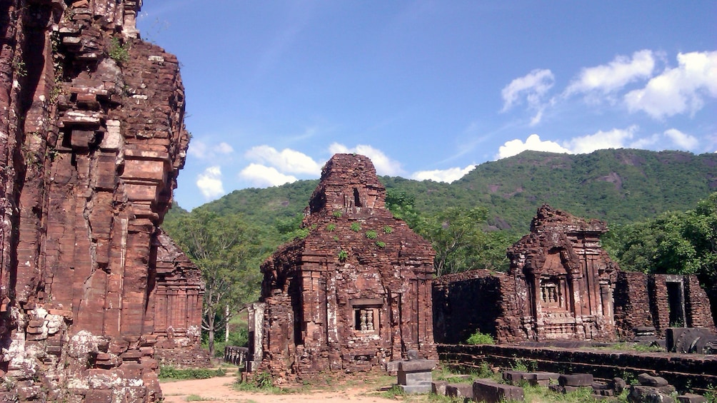 Day view of the My Son ruins in Vietnam