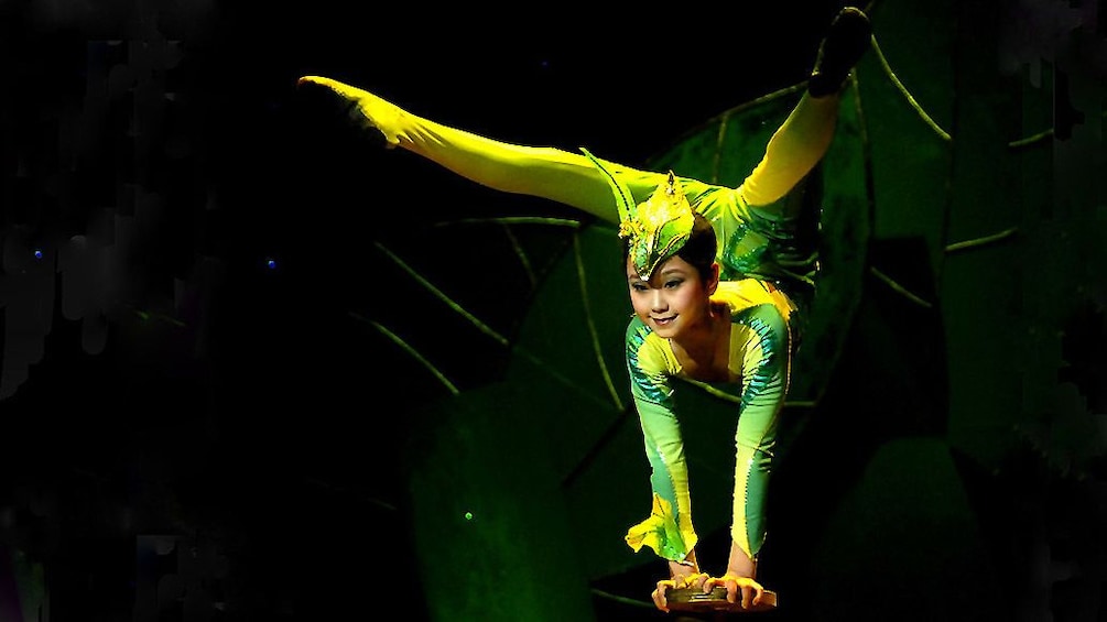 Girl performing at the Award-winning Shanghai Acrobatics Show in Shanghai 