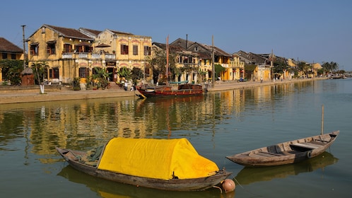 View of the waters in Hoi An Vietnam 
