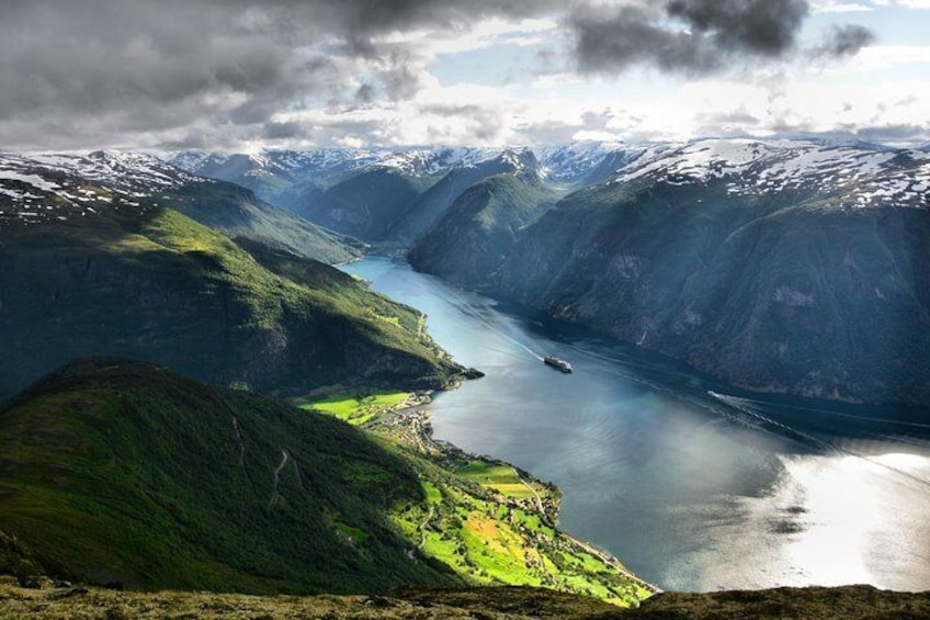 View over Aurlandsfjord