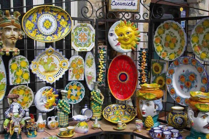 Caltagirone - Local pottery