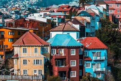 Visite guidée privée d'une journée à Valparaiso et à Vina Del Mar au départ...