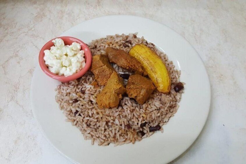 Ox tail with rice & beans